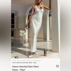 Peppermayo Pearl Satin Maxi Dress